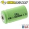 Exell Battery 1/2AA Size 1.2V 500mAh NiMH Rechargeable Button Top EBC-505 - alternate 3